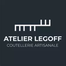 Logo de la coutellerie artisanale Atelier Legoff, représentant les initiales "FLT" du coutelier, en "ogham", un ancien alphabet celtique.