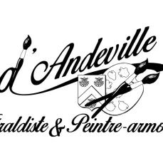 Xavier d'Andeville, Héraldiste & peintre armoriste