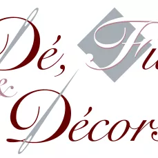 Logo "Dé, fil et décors"