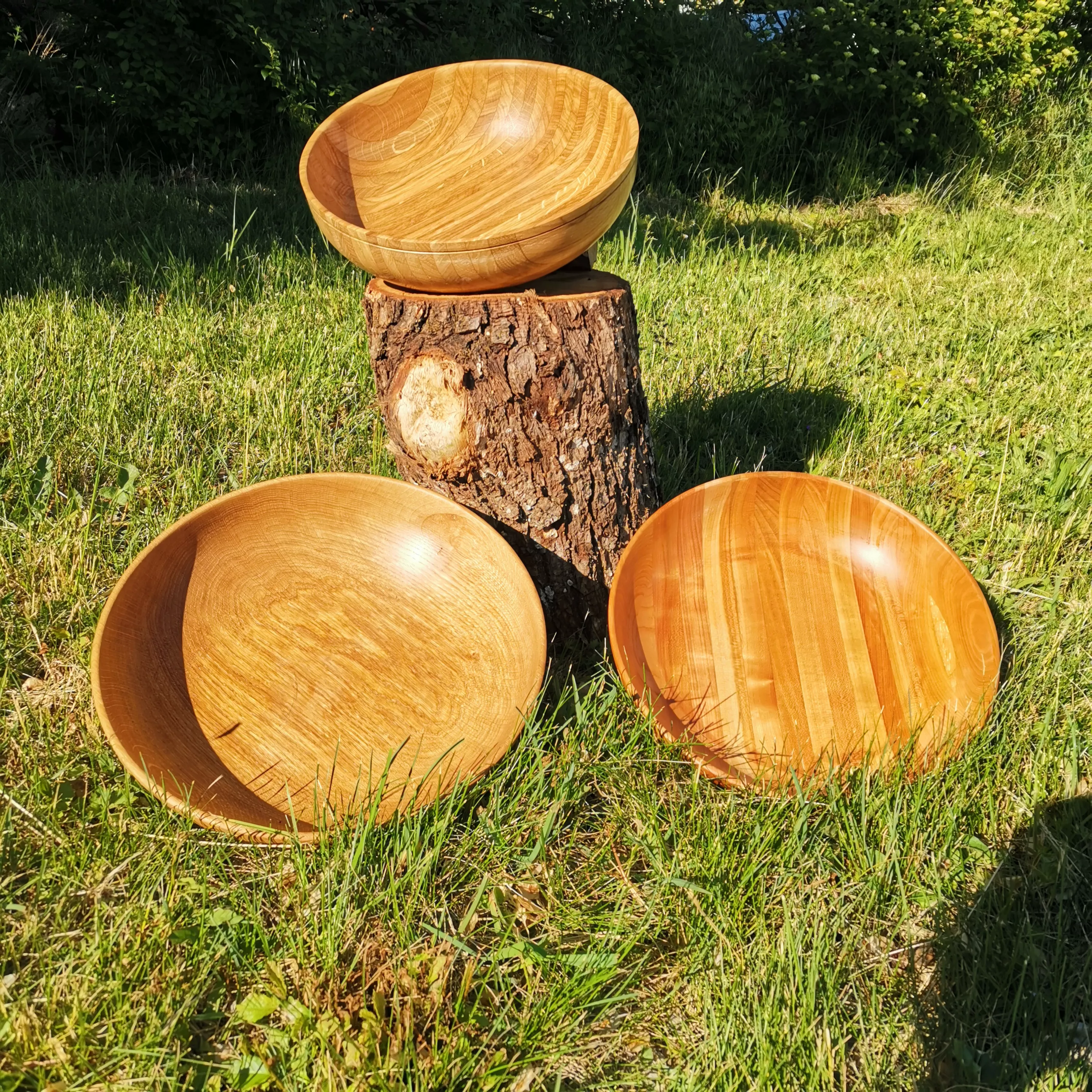 sélection de saladier en bois de chêne