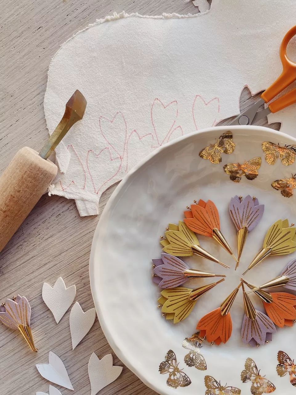 Broche fleur de crocus 