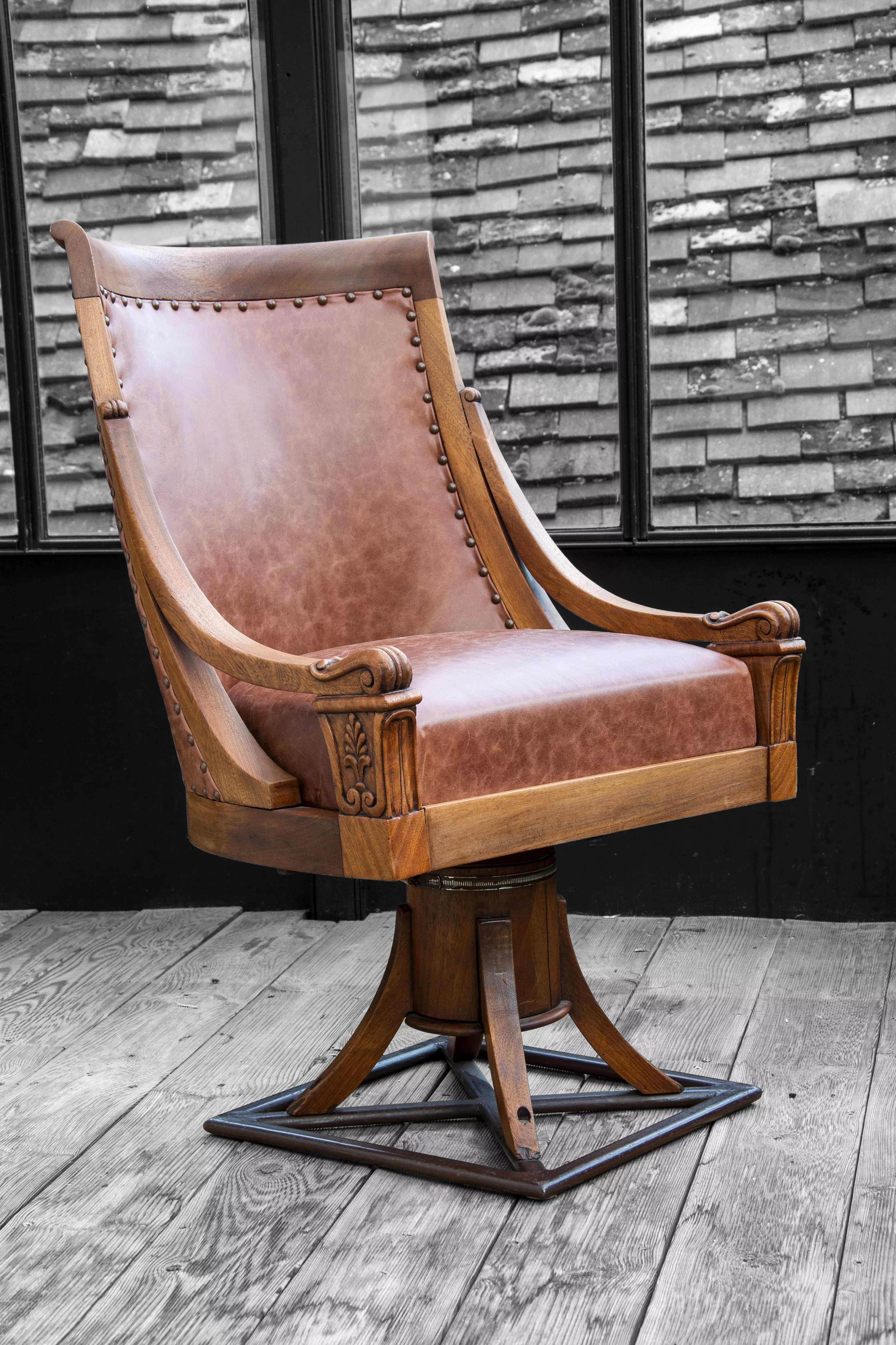 Fauteuil cuir