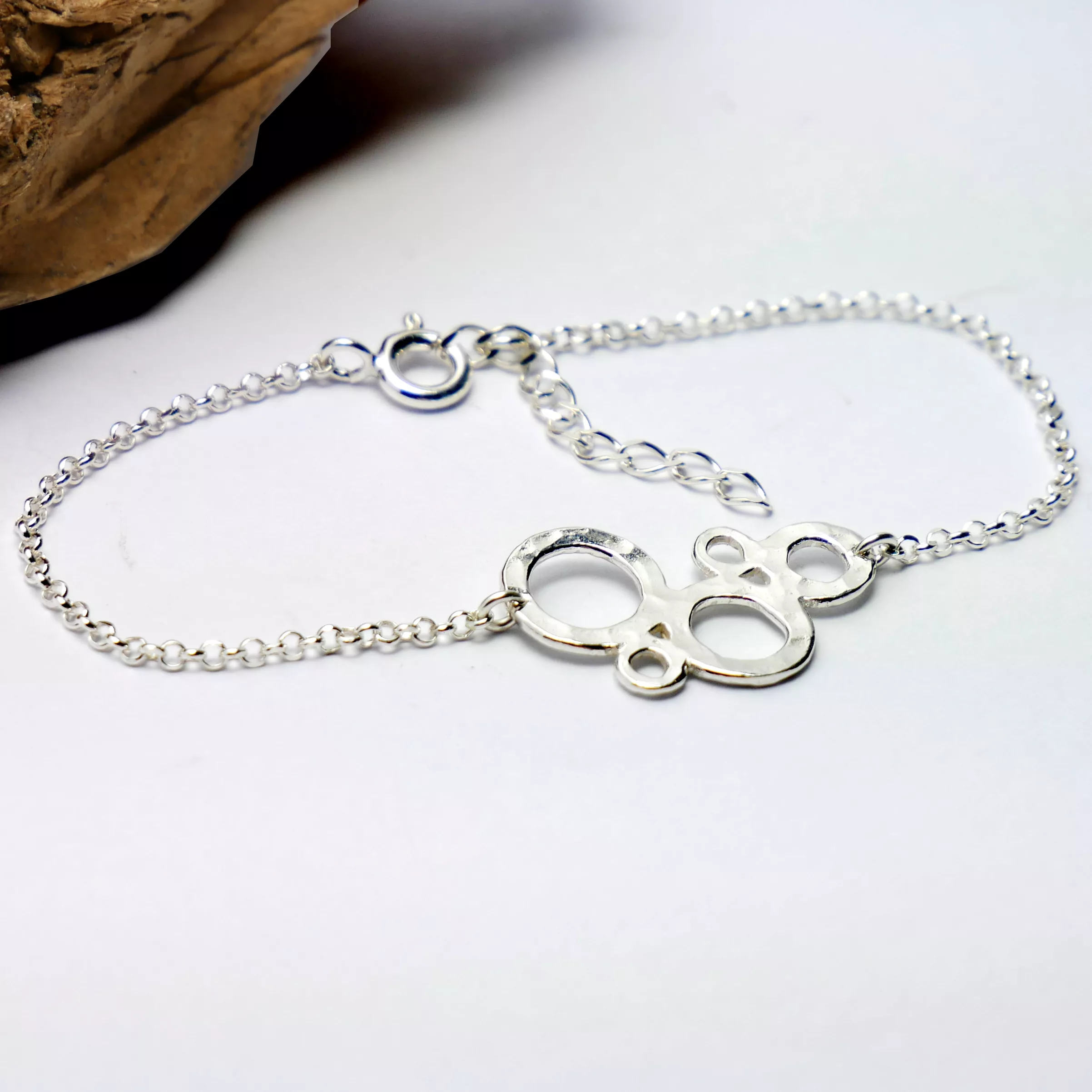 bracelet bulles argent