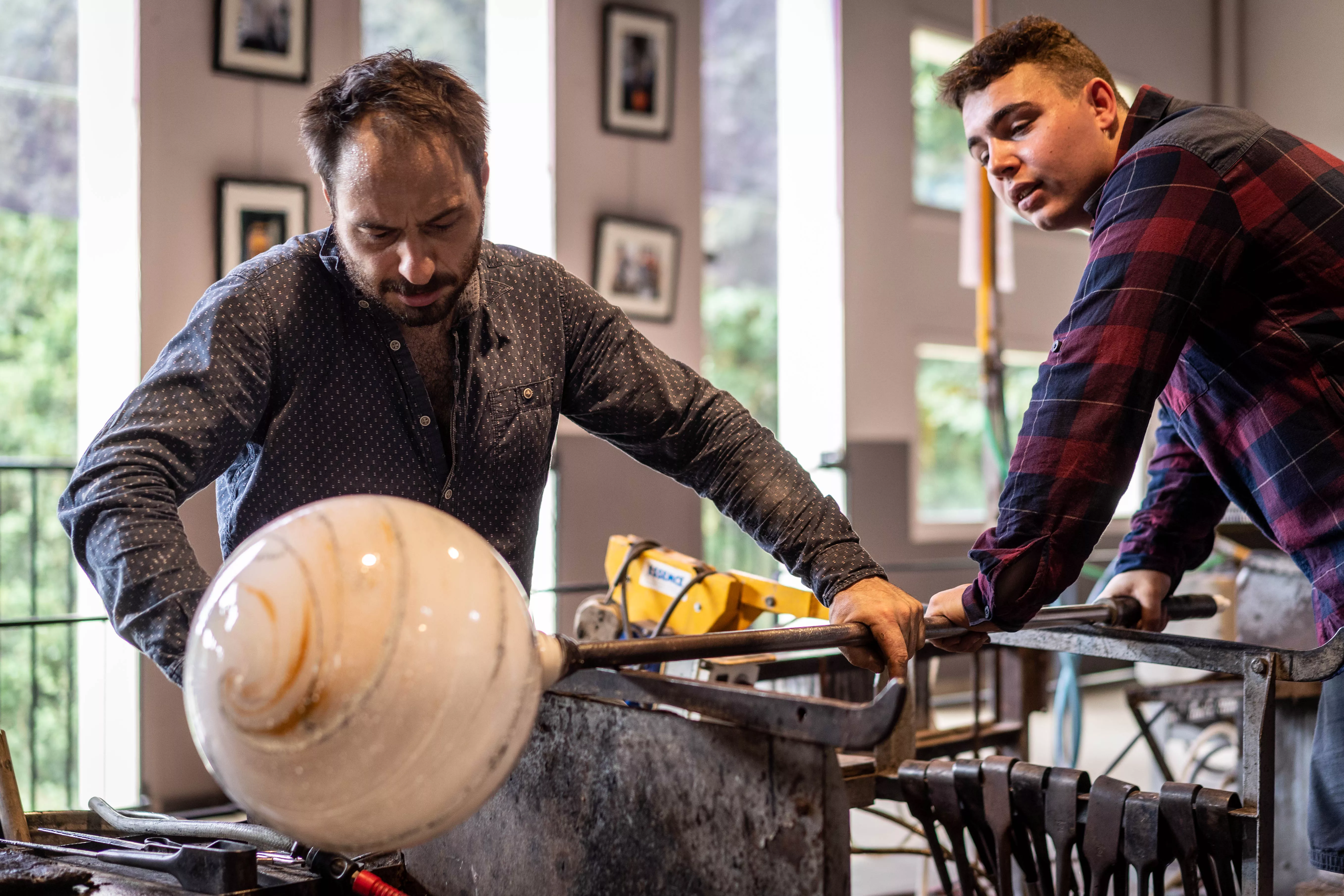 fabrication d'un globe de lampe