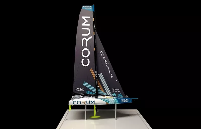 Maquette de bateau de course Imoca par Maritime Design