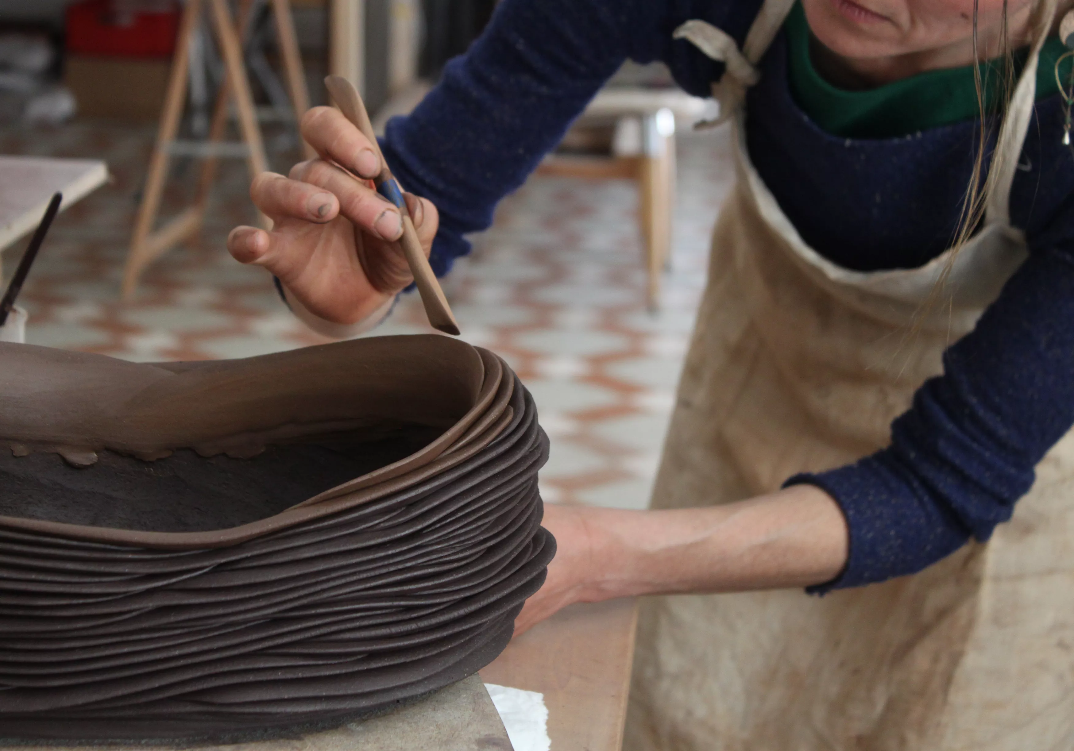 Dans l'atelier- Cristine Bath