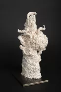 Design textile, technique personnelle crée par Sabine Halm.