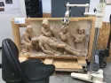 Restauration d'un bas relief en pierre