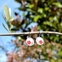 boucles d'oreilles fleur