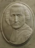 marbre de carrare portrait abbé Grégoire plaque comémorative cathédrale st louis blois 2023