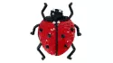 Broche brodée Coccinelle