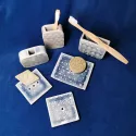 Saskia Lauth, accessoires de salle de bain en faïence 