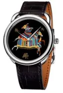 Création de cadrans laqué Cheval d'Orient pour la Montre Hermès