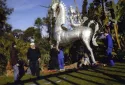 Licorne monumentale installée dans un parc privé d'ANTIBES