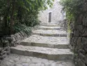 Escalier en pierre naturelle, grès 