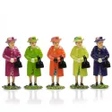 figurines en étain peinte à la main de la reine Elizabeth II