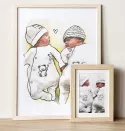 aquarelle jumeaux