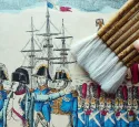 Dépoussiérage d'une estampe